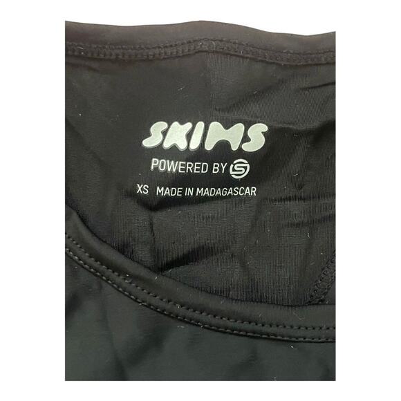 SKIMS Limited Edition Performance Cropped Tank Top Racerback Active Onyx Size XS - Picture 6 of 7